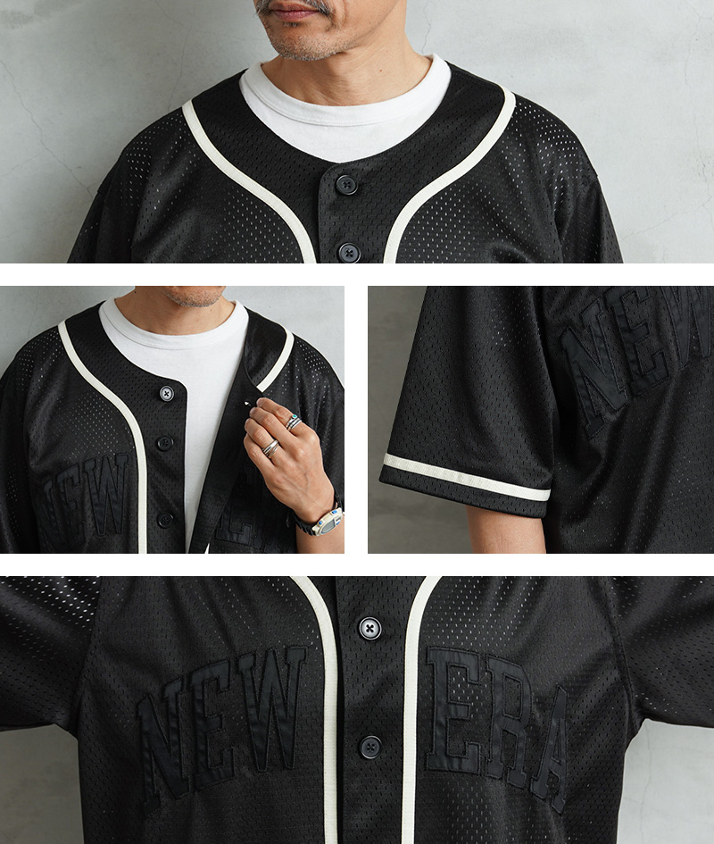 NEW ERA（ニューエラ） メッシュ ベースボールシャツ ストリート 26SS