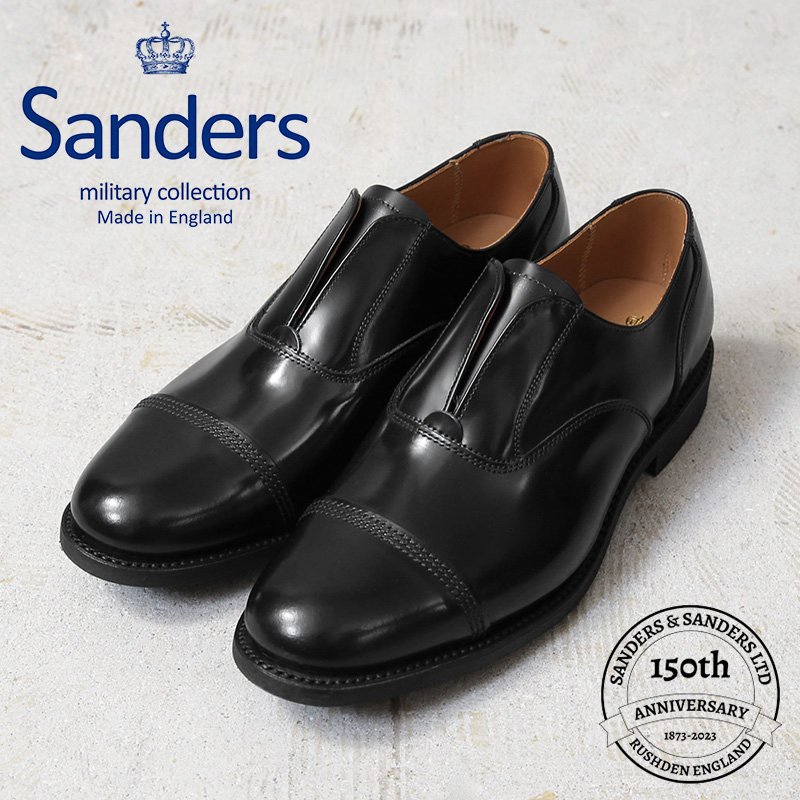 SANDERS サンダース MILITARY COLLECTION 1742B NO LACE SHOE ノーレース シューズ 革靴 レザーシューズ  ブランド【クーポン対象外】【T】