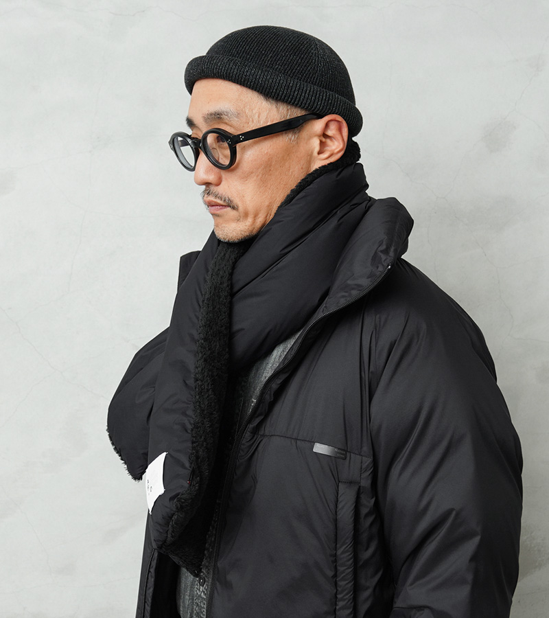 ALLIED FEATHER + DOWN A4399-190AC01 Bulky Down Muff ダウンマフラー