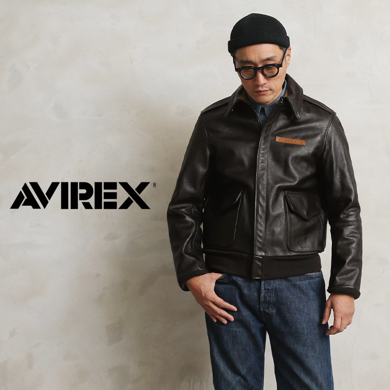 NEW限定品】 AVIREX A-2 AVIREX レザージャケット A-2 状態は良い S