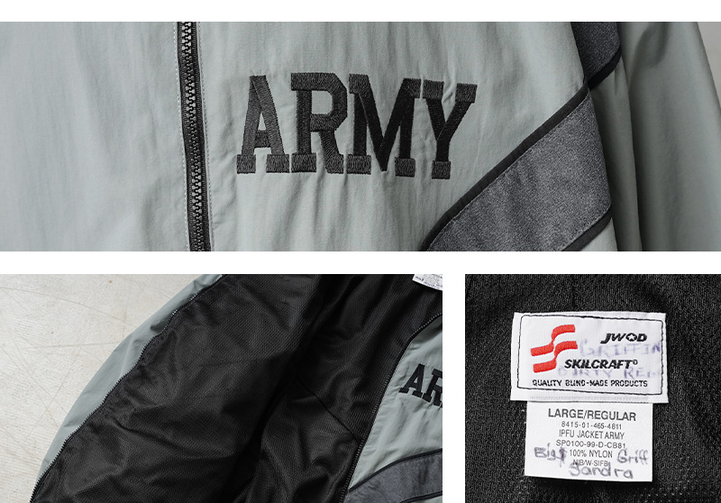 実物 USED 米軍 U.S.ARMY IPFU フィットネスジャケット メンズ