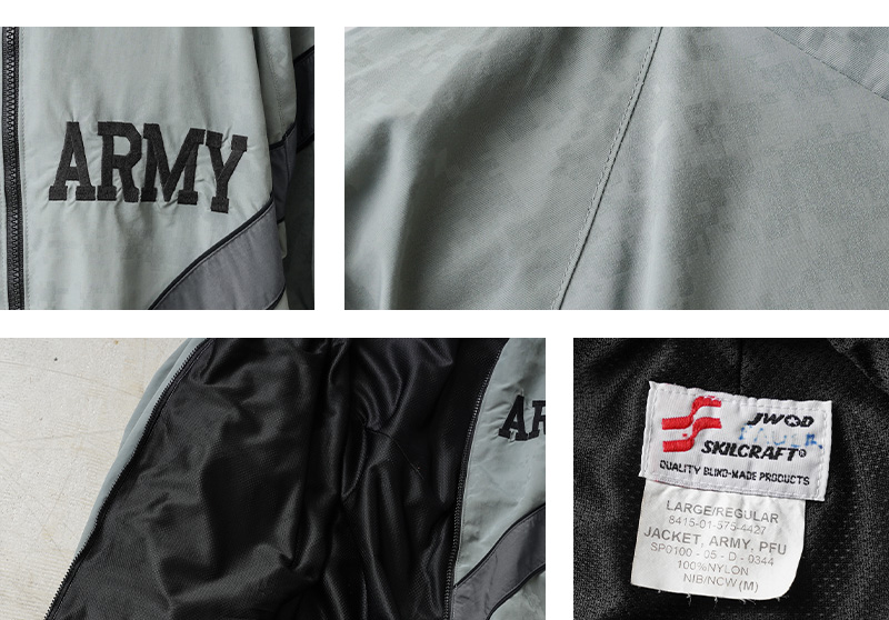 実物 USED 米軍 U.S.ARMY IPFU フィットネスジャケット ACU