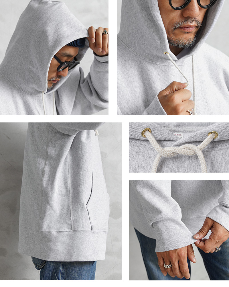 HOUSTON ヒューストン 22178 U.S.コットン フーディー スウェットシャツ【R】 HOUSTON（ヒューストン） 22178 U.S.コットン フーディー スウェット