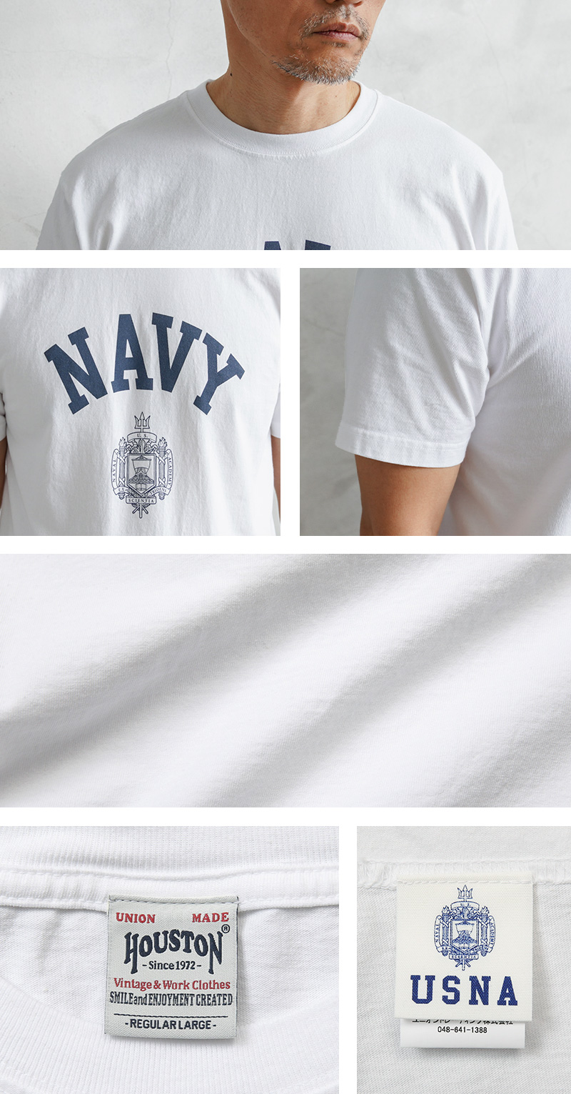 HOUSTON（ヒューストン） 22421 U.S. NAVY PRINT S/S Tシャツ