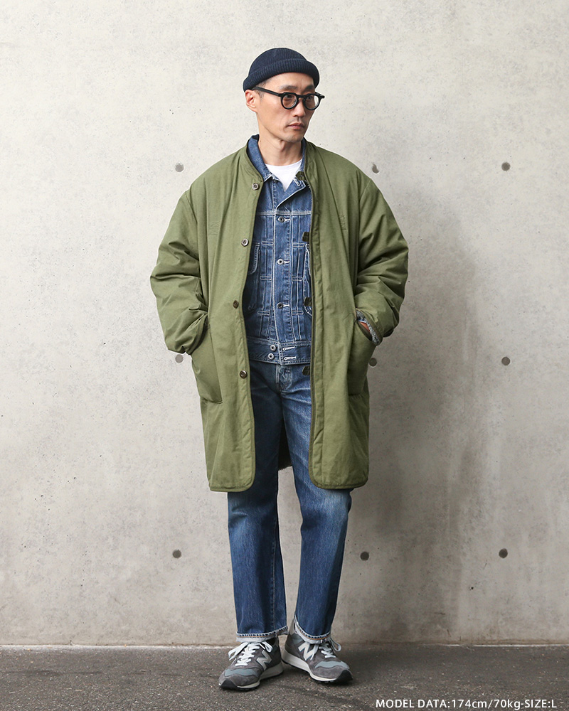 ARMY TWILL アーミーツイル 22AW4007 Broken Twill×Fleece リバーシブル ライナーコート ミリタリー アウター  スウェーデン軍 M-59【Sx】【T】【即日】