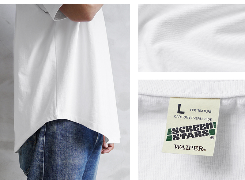 SCREEN STARS STARS×WAIPER 2422-410WP HEAVY S/S ラウンドヘム