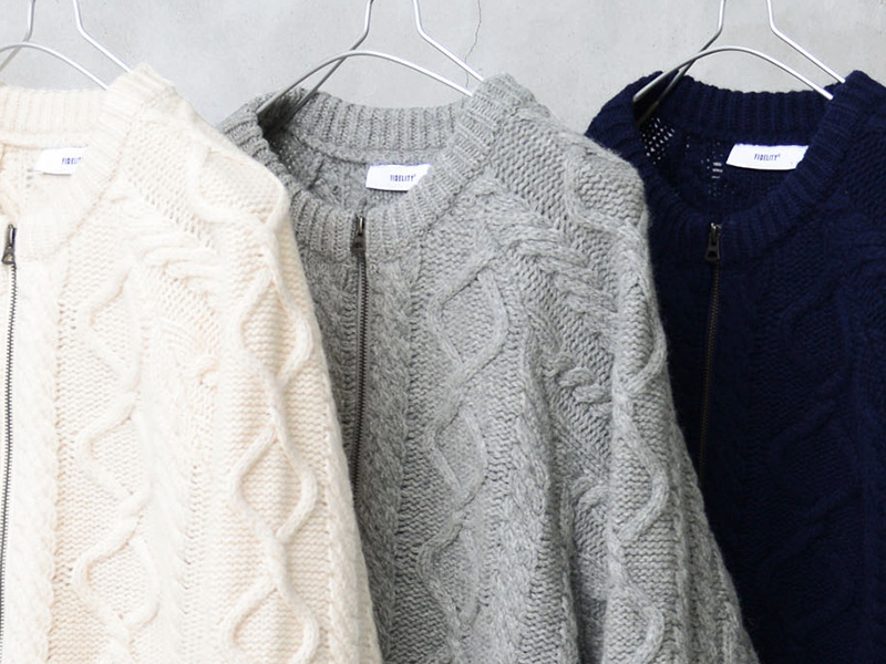 FIDELITY フィデリティ ND-23775014 SHETLAND WOOL FISHRMAN ZIP UP KNIT シェットランド ウール フィッシャーマン ジップアップ ニット【Cx】【T】｜メンズ アウター セーター ボーダー カーディガン 大きいサイズ ブランド おしゃれ FIDELITY（フェデリティー） フィデリティ ND-23775014 SHETLAND WOOL