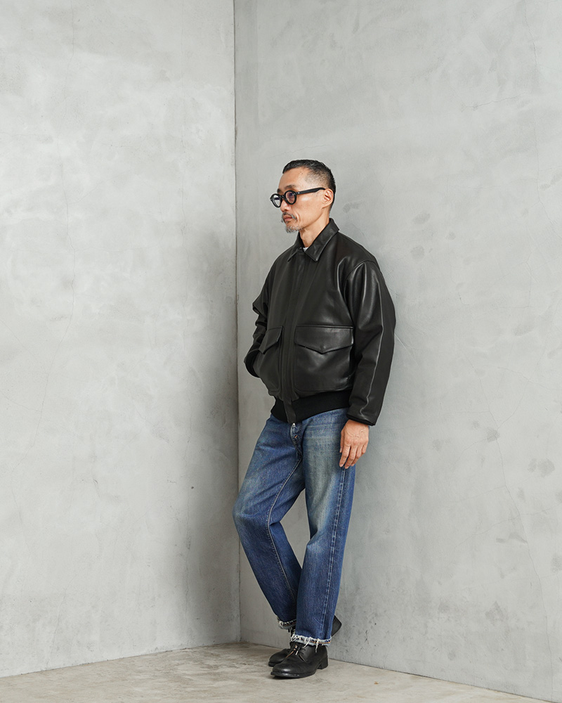 FIDELITY（フィデリティ） SN-23775026 LAMB LEATHER A-2 JKT ラム