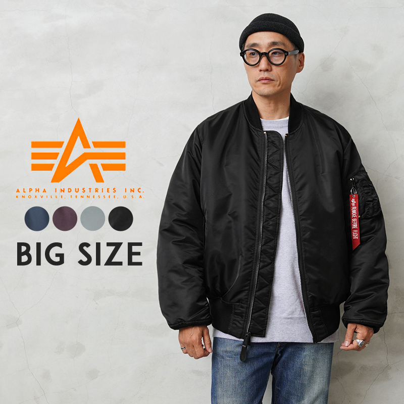 alpha industries MA-1 黒 2L-