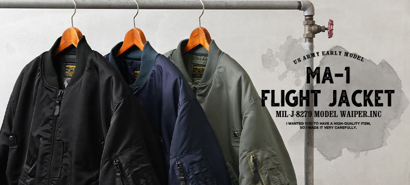 ワイパーインク MA-1 MIL-J-8279 WP22 最初期型 サイズL 米軍 最初期型 MA-1フライトジャケット MIL-J-8279モデル WAIPER.inc
