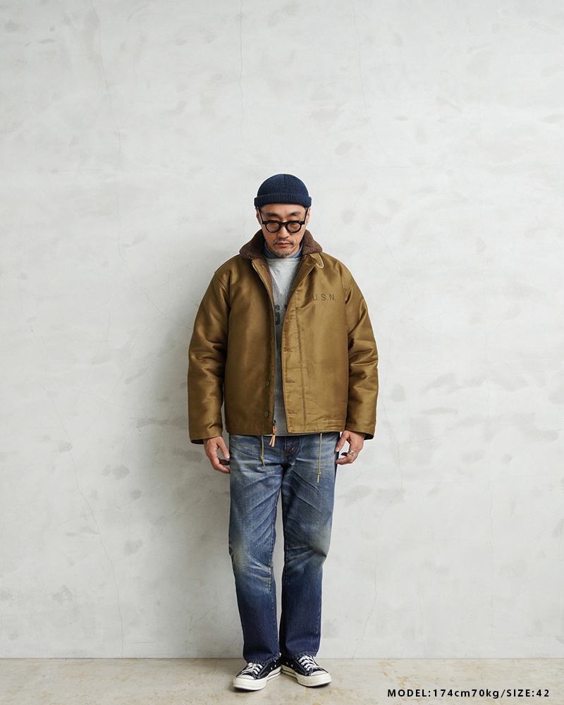 WAIPER ワイパー N-1 デッキジャケット アルパカ裏地 23WP43 WAIPER.incワイパー忠実復刻米軍U.S.NAVYN-1デッキジャケット