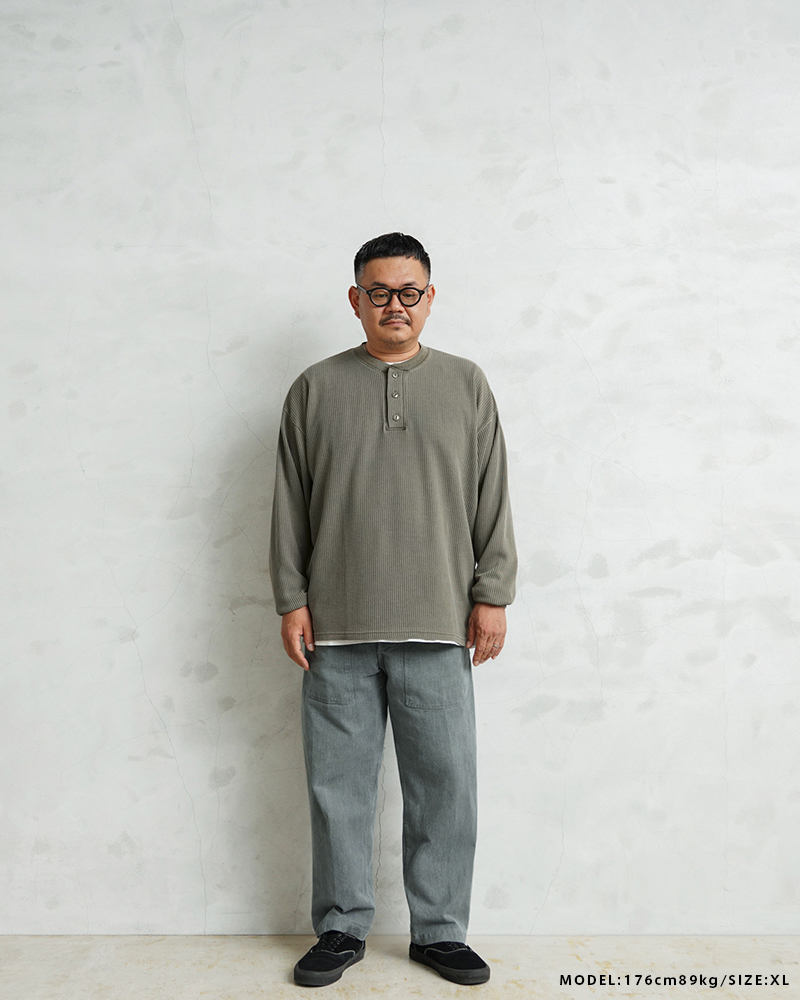 SCREEN STARS×WAIPER 2523-456WP L/S ヘンリーネック サーマル Tシャツ 
