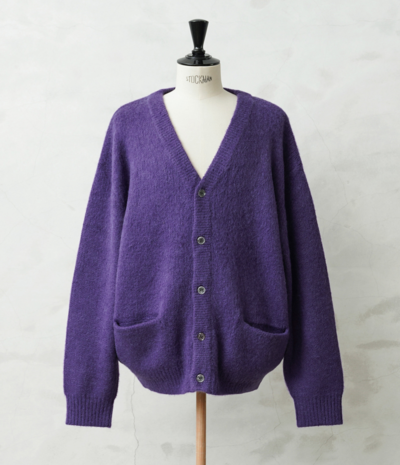 WAIPER.inc ワイパーインク モヘアニット カーディガン SOLID 無地