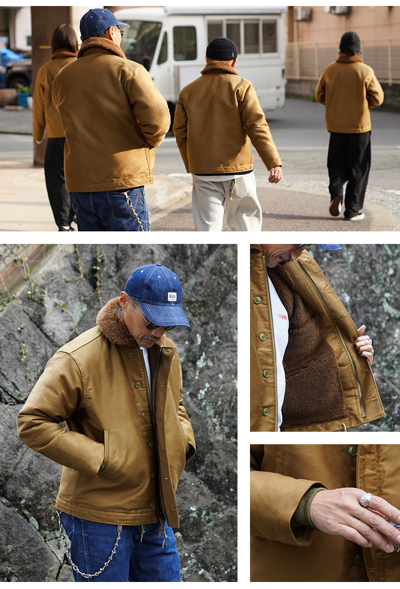 【かばじ】ワイパー　WAIPER N-1 ピケモデル【WP119】 WAIPER.inc ワイパーインク 米軍 U.S.NAVY N-1 デッキジャケット