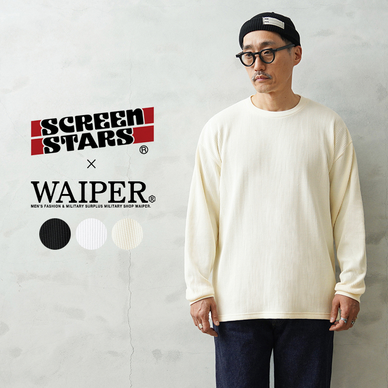 SCREEN STARS×WAIPER 2622-433WP クルーネック L/S サーマルTシャツ