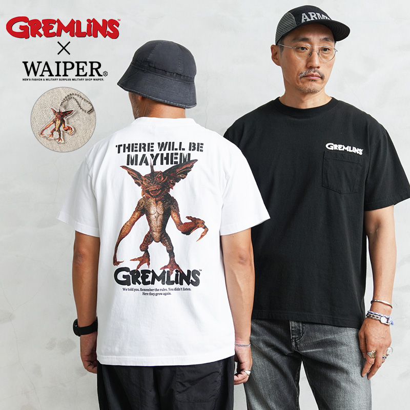 WAIPER EXCLUSIVE GREMLiNS グレムリン 26GR-BW-02 Tシャツ ”There
