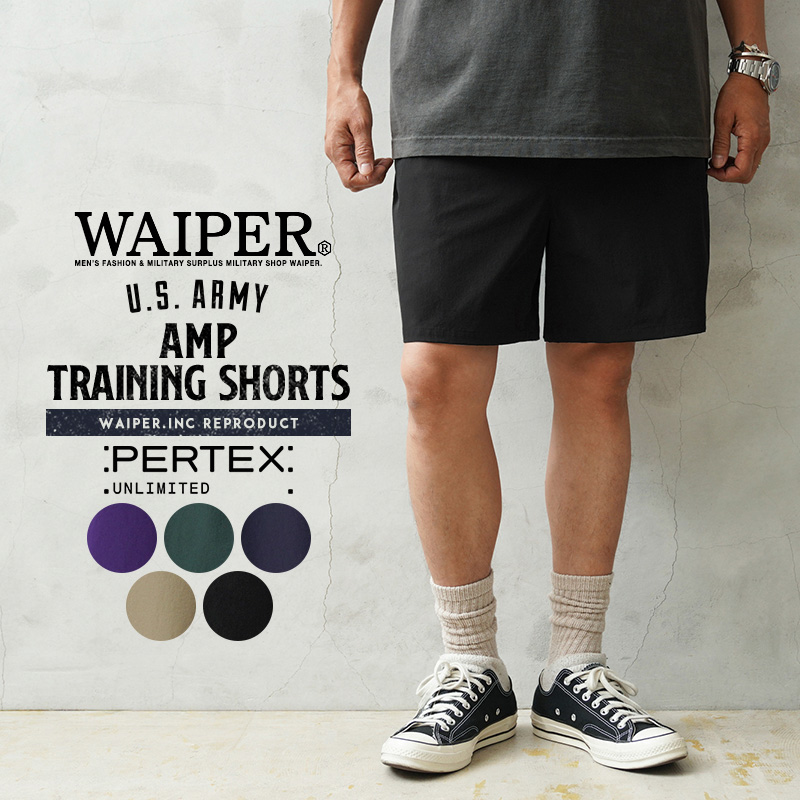 WAIPER.inc 米軍 U.S.ARMY AMP トレーニングショーツ REFLECTIVE LOGO