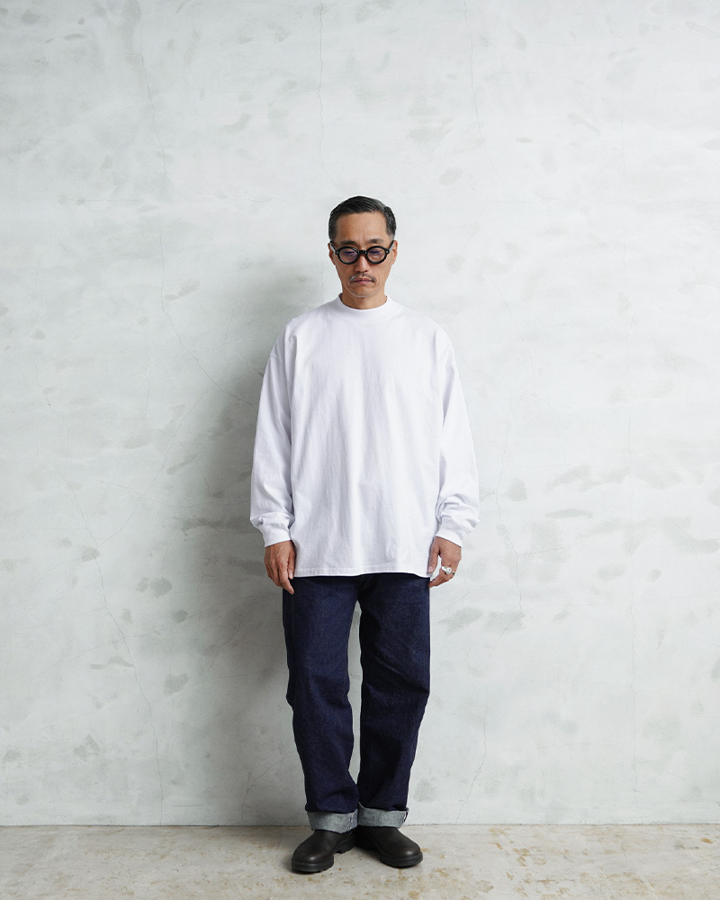 Goodwear（グッドウェア） 2W7-61205 USAコットン 袖リブ ハイネック L