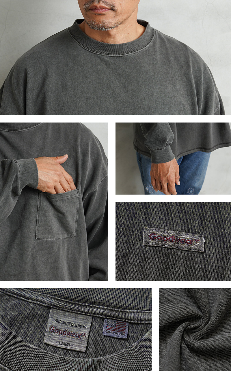 Goodwear グッドウェア 2W7-64204 USAコットン L/S ガーメント Goodwear グッドウェア 2W7-64204 USAコットン L/S ガーメント