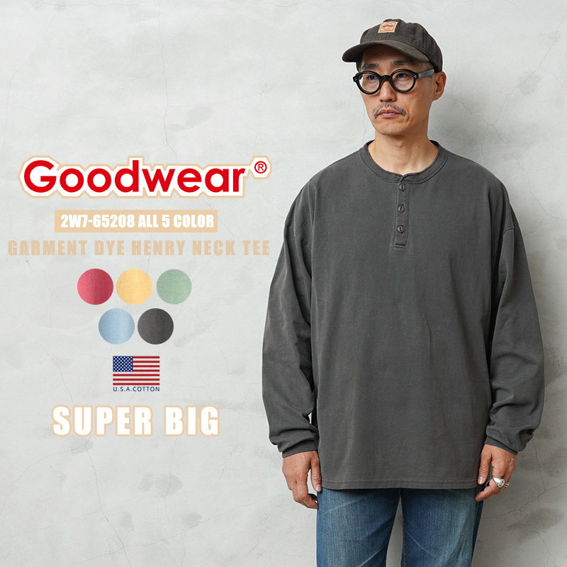 Goodwear（グッドウェア） 2W7-65208 USAコットン ガーメントダイ L/S