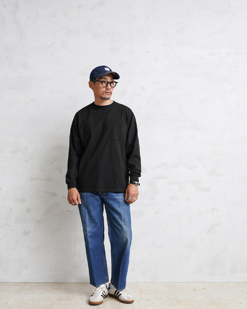 Goodwear グッドウェア 2W7-8518 USAコットン L/S 四角ポケット T