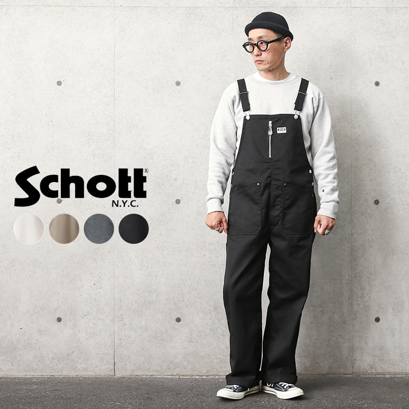 Schott ショット 3116032 TC OVERALL PANTS（TC オーバーオール