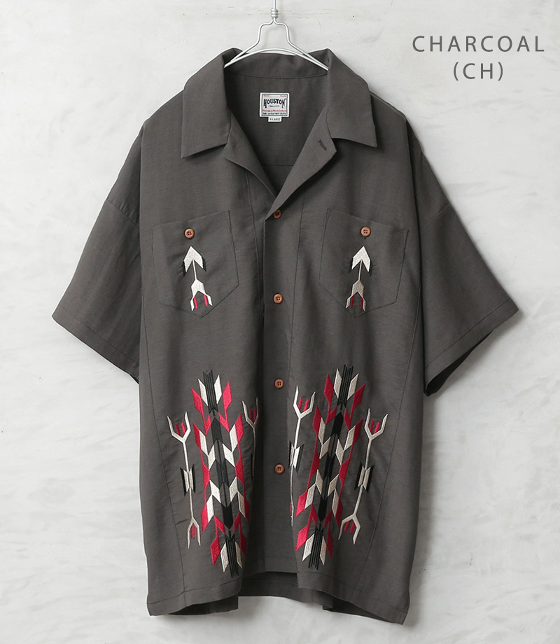 HOUSTON（ヒューストン） 41330 LINEN CHIMAYO SHIRT リネン