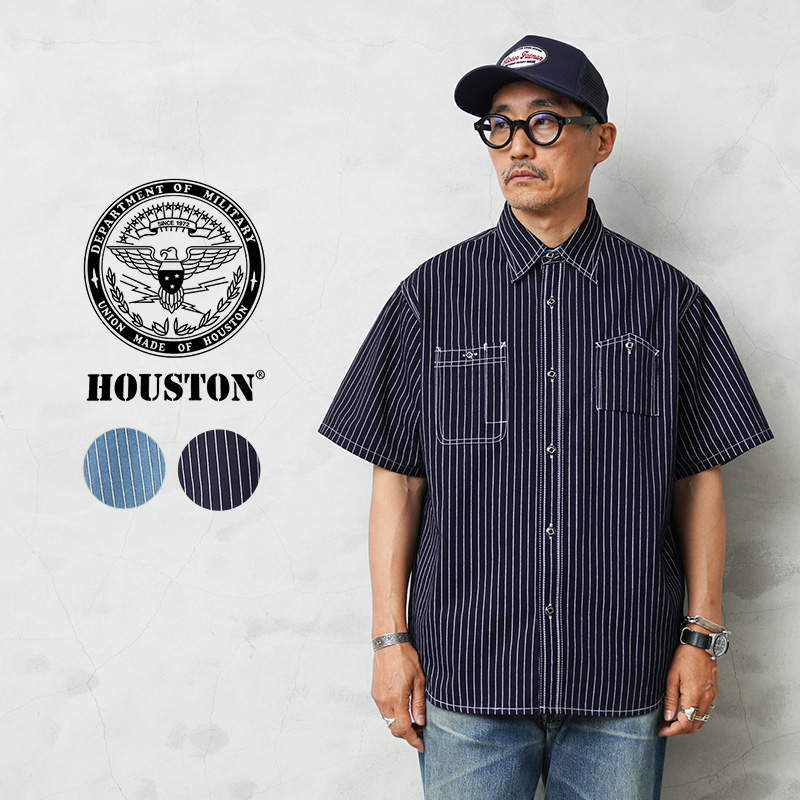 HOUSTON（ヒューストン） 41350 WABASH 40s WORK SHIRT ウォバッシュ
