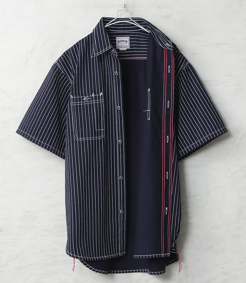 HOUSTON（ヒューストン） 41350 WABASH 40s WORK SHIRT ウォバッシュ