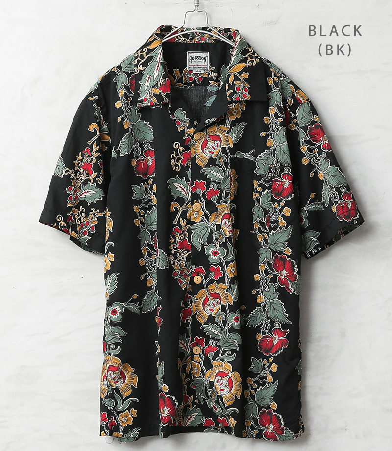 HOUSTON（ヒューストン） 41353 ALOHA SHIRT（BOTANICAL）アロハシャツ