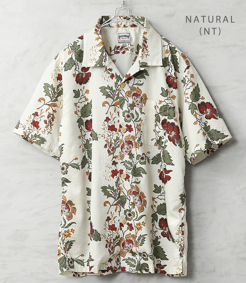 HOUSTON（ヒューストン） 41353 ALOHA SHIRT（BOTANICAL）アロハシャツ