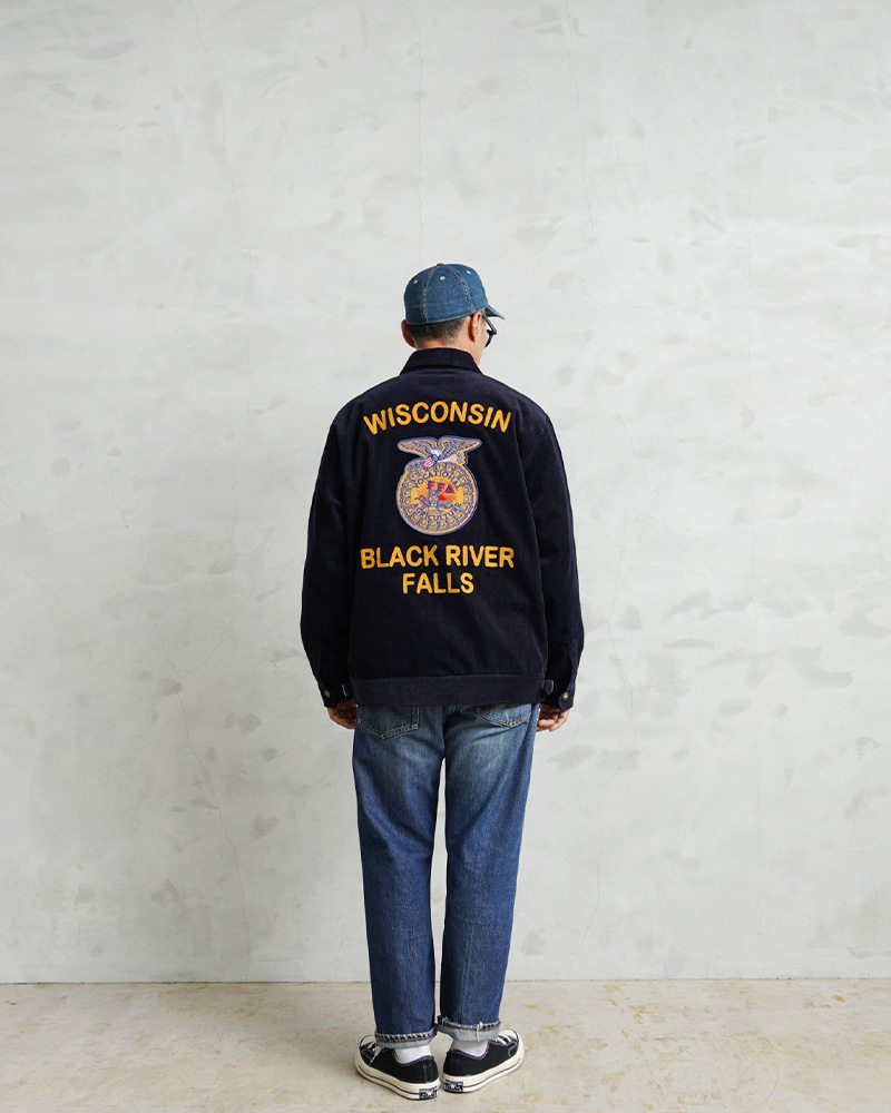 セール】HOUSTON ヒューストン DENIM FFA JACKET デニム 刺繍