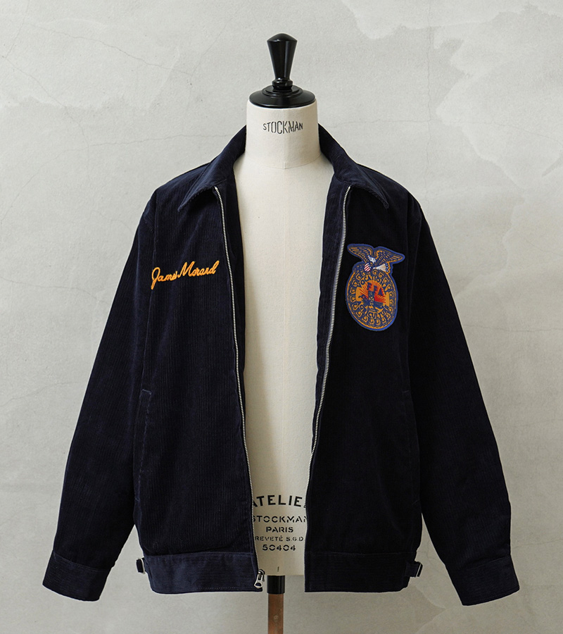 HOUSTON ヒューストン 51448 コーデュロイ EMBROIDERY