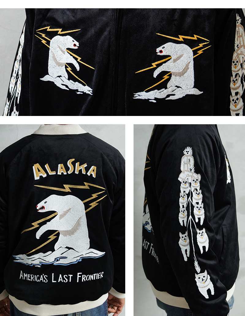 HOUSTON（ヒューストン） 51616 VELVETEEN SOUVENIR JACKET（ALASKA
