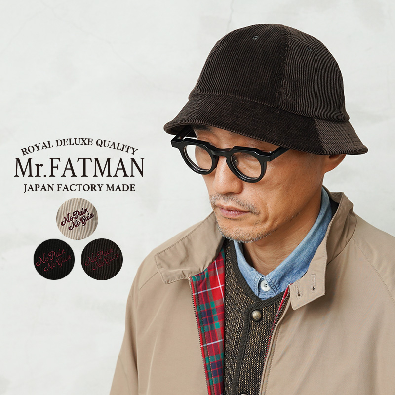 Mr.FATMAN ミスターファットマン 5253008 CORDUROY METRO HAT コーデュロイ メトロ ハット 日本製【Cx】【T】 Mr.FATMAN ミスターファットマン 5253008 CORDUROY METRO HAT