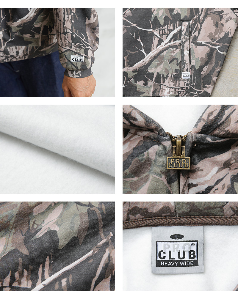 PRO CLUB（プロクラブ） 54PC0301 HEAVY WIDE ZIP UP ヘビーワイド