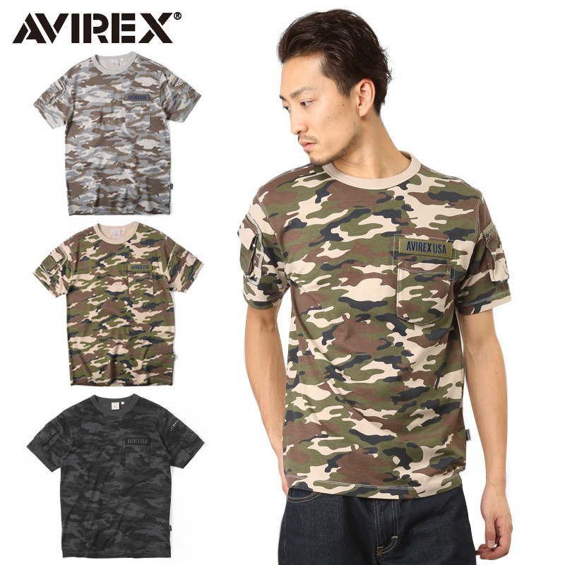 AVIREX アビレックス 6143387 FATIGUE クルーネックTシャツ