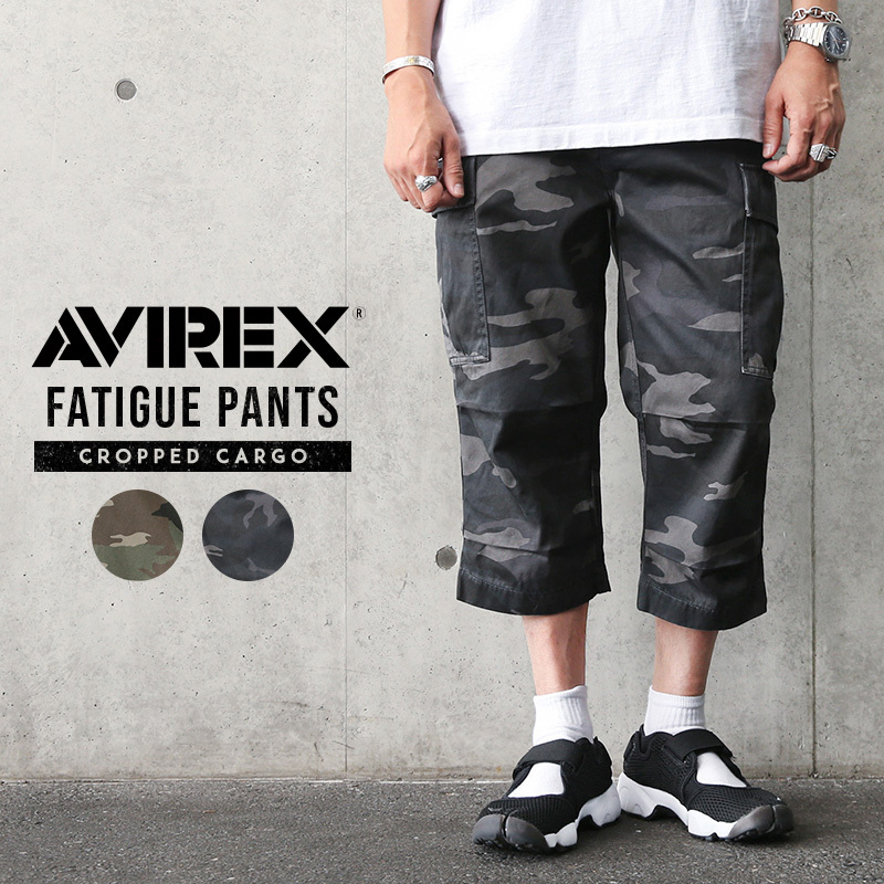 AVIREX アビレックス 6166115 FATIGUE CROPPED PANTS