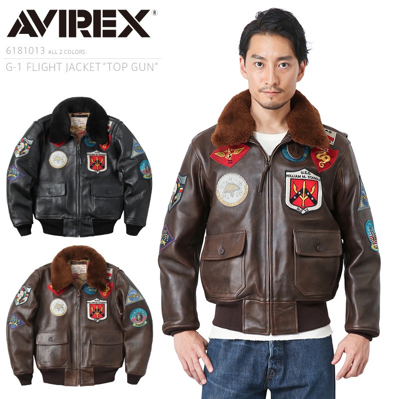 AVIREX 美品 トップガン G-1レザー フライトジャケット-