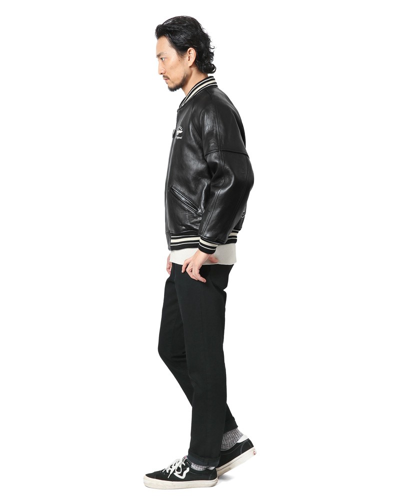 AVIREX アビレックス 6181032 オールレザー VARSITY ジャケット 革 ...
