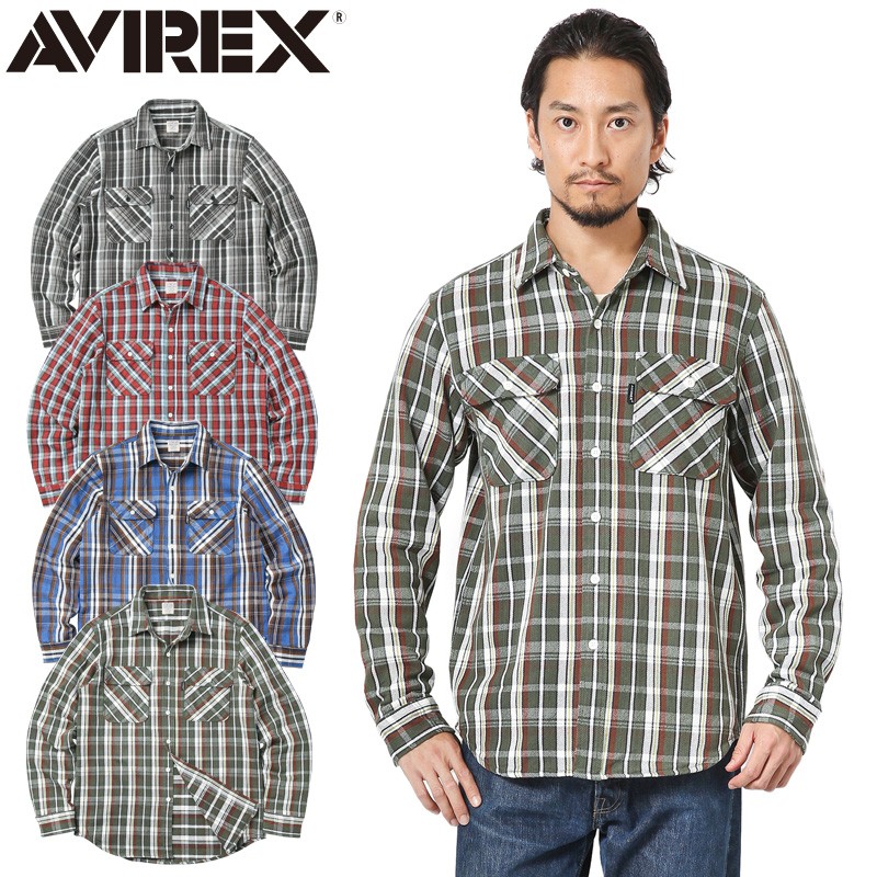 AVIREX アビレックス 6195127 デイリーウエア L/S コットン