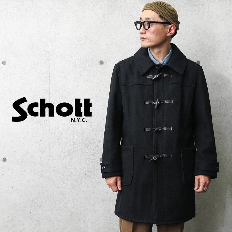 在庫処分 Schott ショット ファイアーマンホック ダッフルコート 米国製正規輸入品 ダッフルコート Slcp Lk