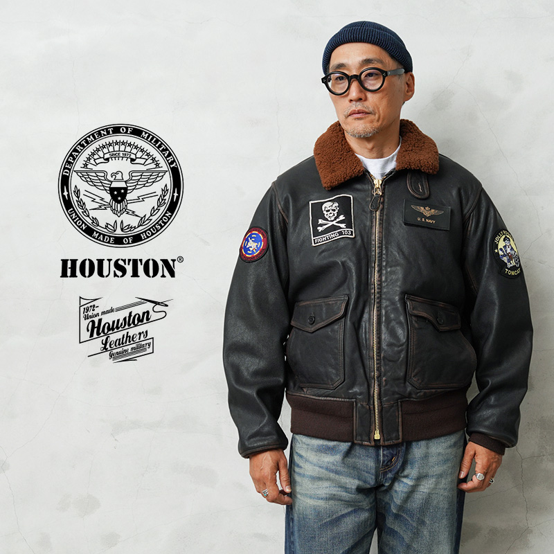 HOUSTON（ヒューストン） 8243 G-1 LEATHER JACKET レザージャケット
