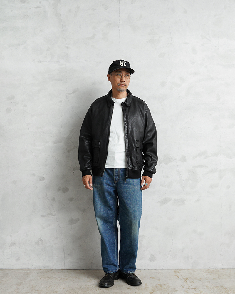 HOUSTON（ヒューストン） 8244 A-2 SHEEP LEATHER JACKET シープスキン