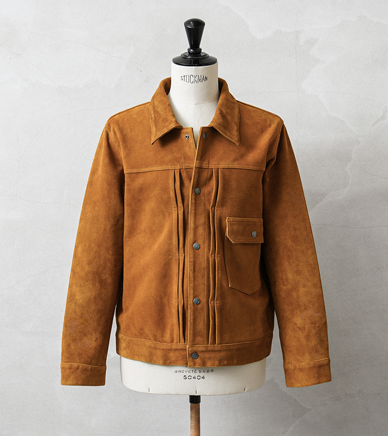 HOUSTON（ヒューストン） 8251 SUEDE TRUCKER JACKET ゴート スエード