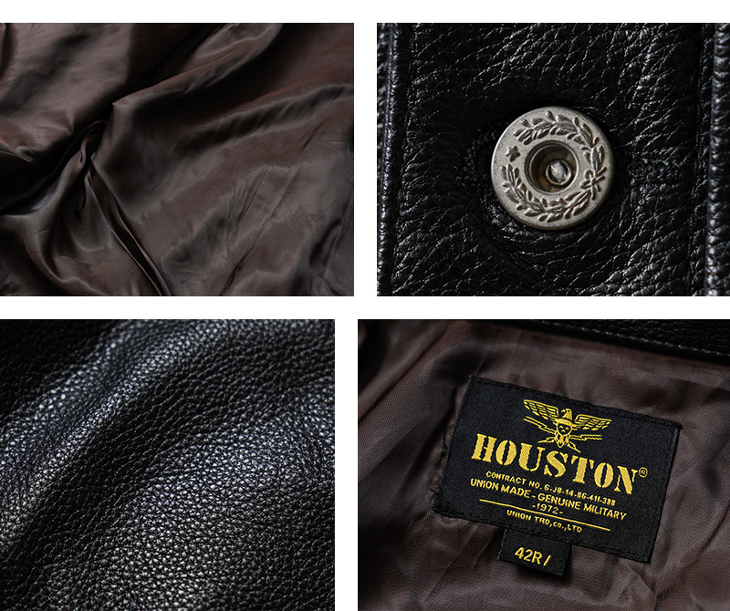HOUSTON（ヒューストン） 8256 COW LEATHER WW II TRUCKER JACKET
