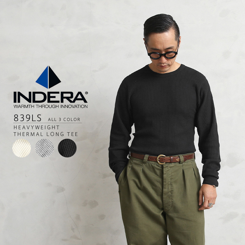 INDERA MILLS インデラミルズ 839LS HEAVYWEIGHT サーマル メンズ Tシャツ ロンT 長袖 薄手 インナー ワッフル  ミリタリー アメカジ ブランド【T】 :imt920904103:ミリタリーショップWAIPER - 通販 - Yahoo!ショッピング