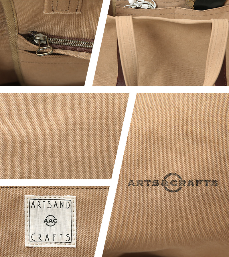 ARTS &CRAFTSトートバッグ ARTS&CRAFTS(アーツアンドクラフツ) ブラック ナイロン 2WAY トート