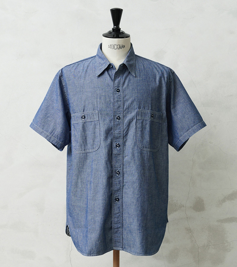 orSlow（オアスロウ） 01-V8170 CHAMBRAY WORK SHIRTS S/S