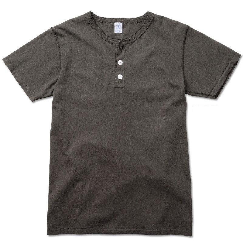 Velva Sheen ベルバシーン S/S ヘンリーネック Tシャツ 161007 MADE IN USA メンズ 半袖 カットソー 無地 アメリカ製 人気【T】｜waiper｜03